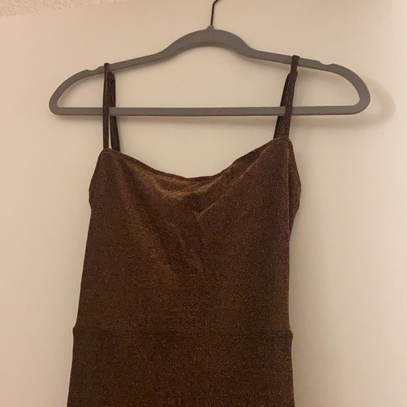 NWT Commense Sparkly Bronze dress - Picture 6 of 7